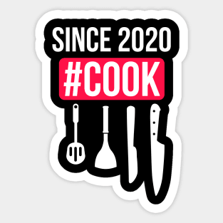 Cook since 2020 Covid 19 Cooking hobby special design Sticker